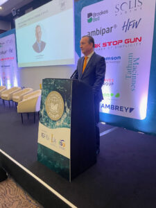 ISUP President, Leendert Muller, at the Global Salvage and Wreck Forum 2025